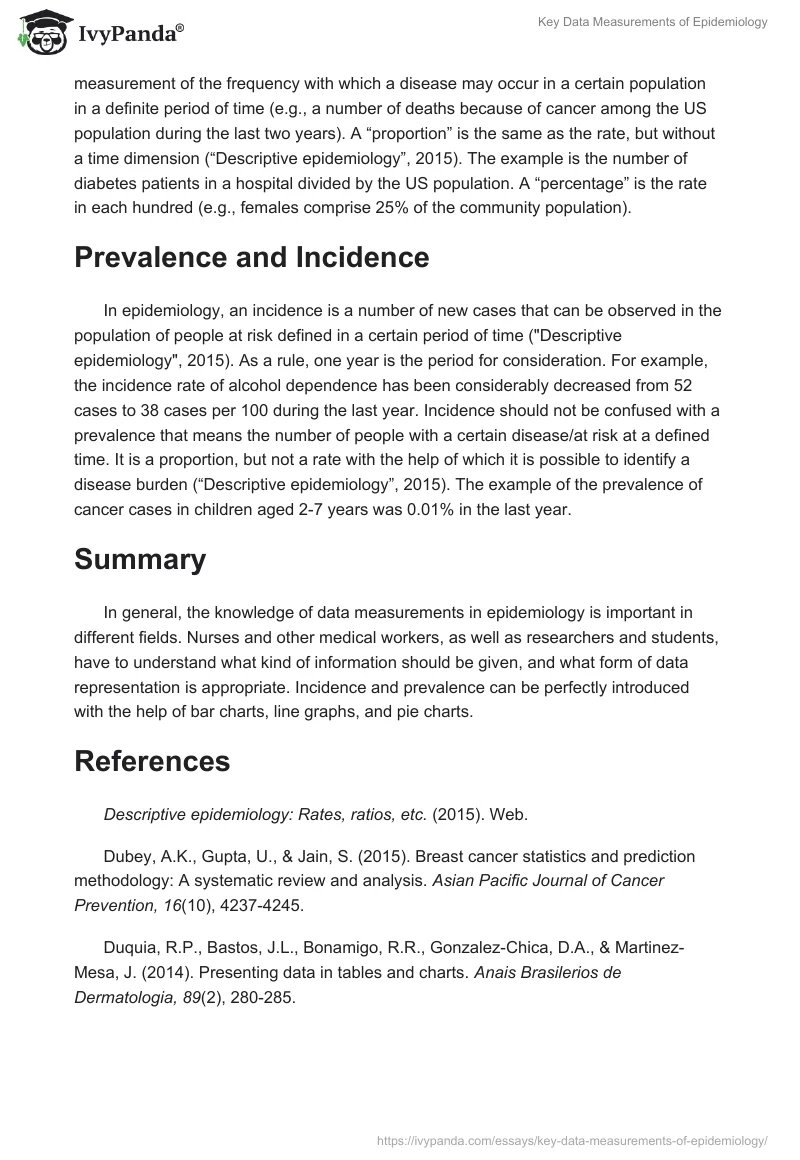 Key Data Measurements of Epidemiology. Page 2