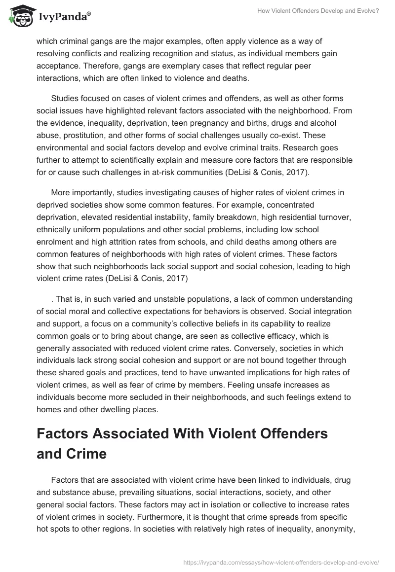 How Violent Offenders Develop and Evolve?. Page 4