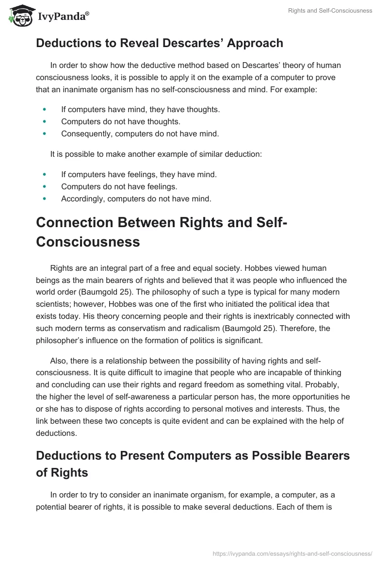 Rights and Self-Consciousness. Page 2