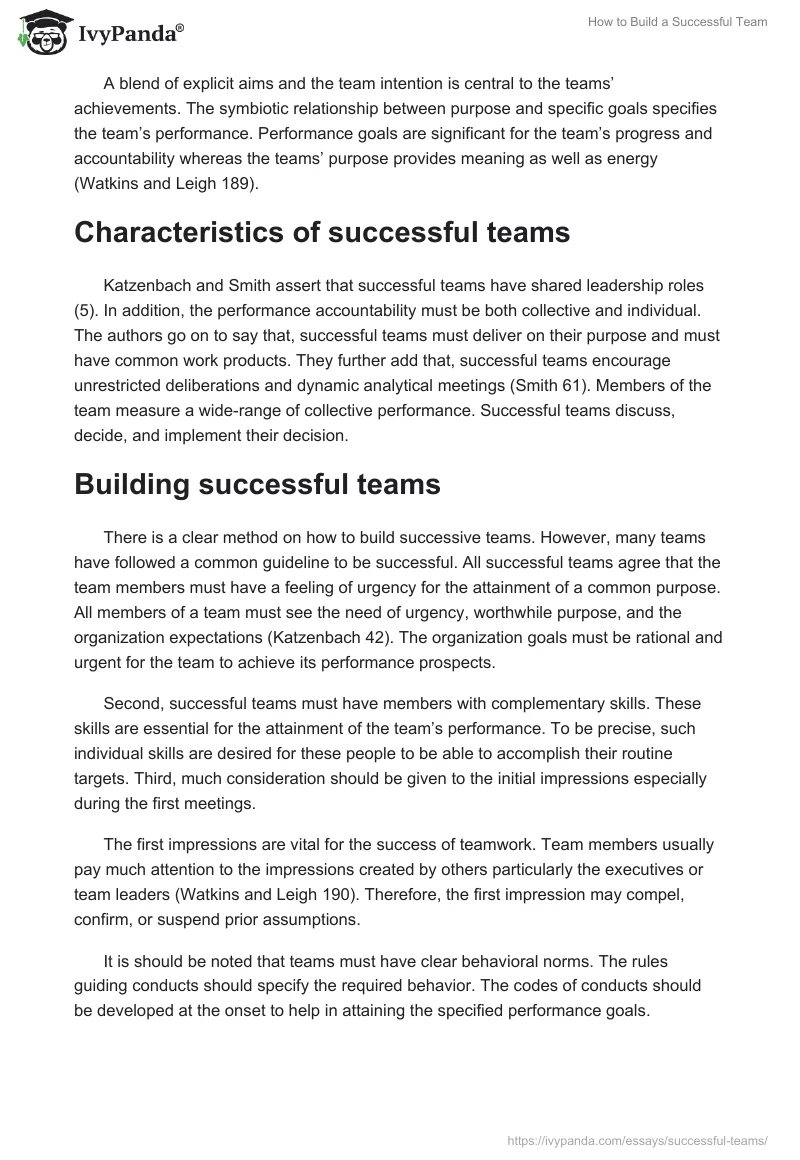 How to Build a Successful Team. Page 3