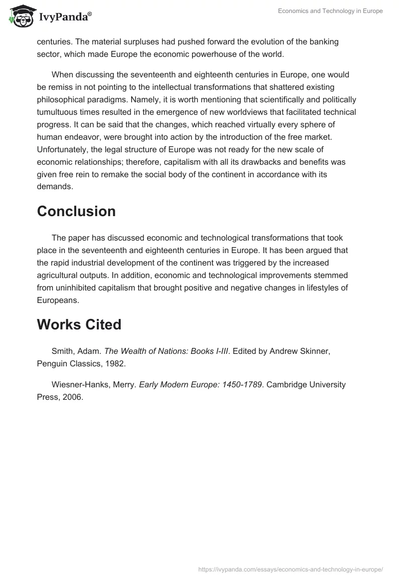 Economics and Technology in Europe. Page 3