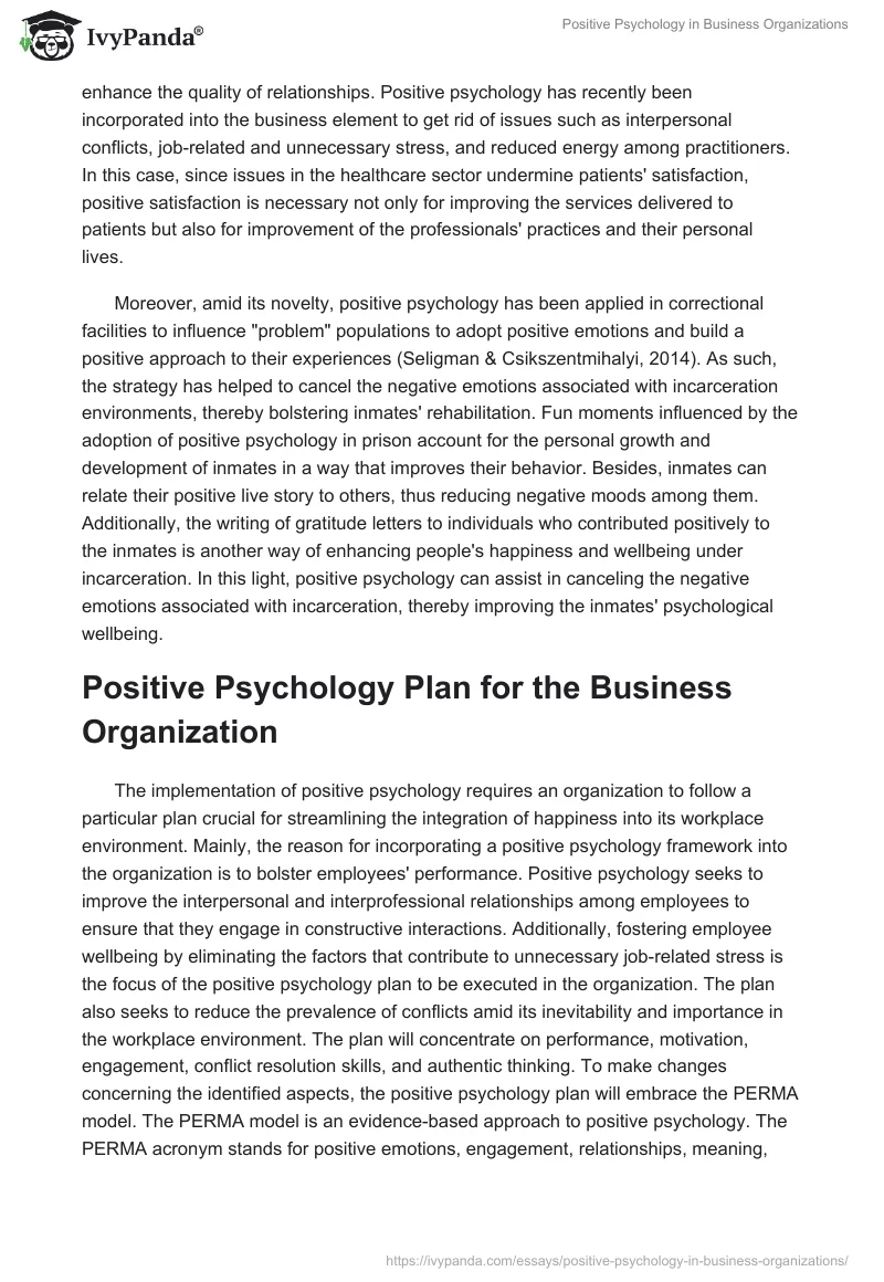 Positive Psychology in Business Organizations. Page 3