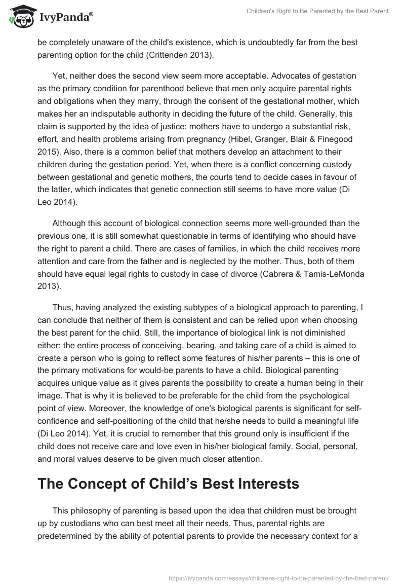 Children's Right to Be Parented by the Best Parent. Page 3