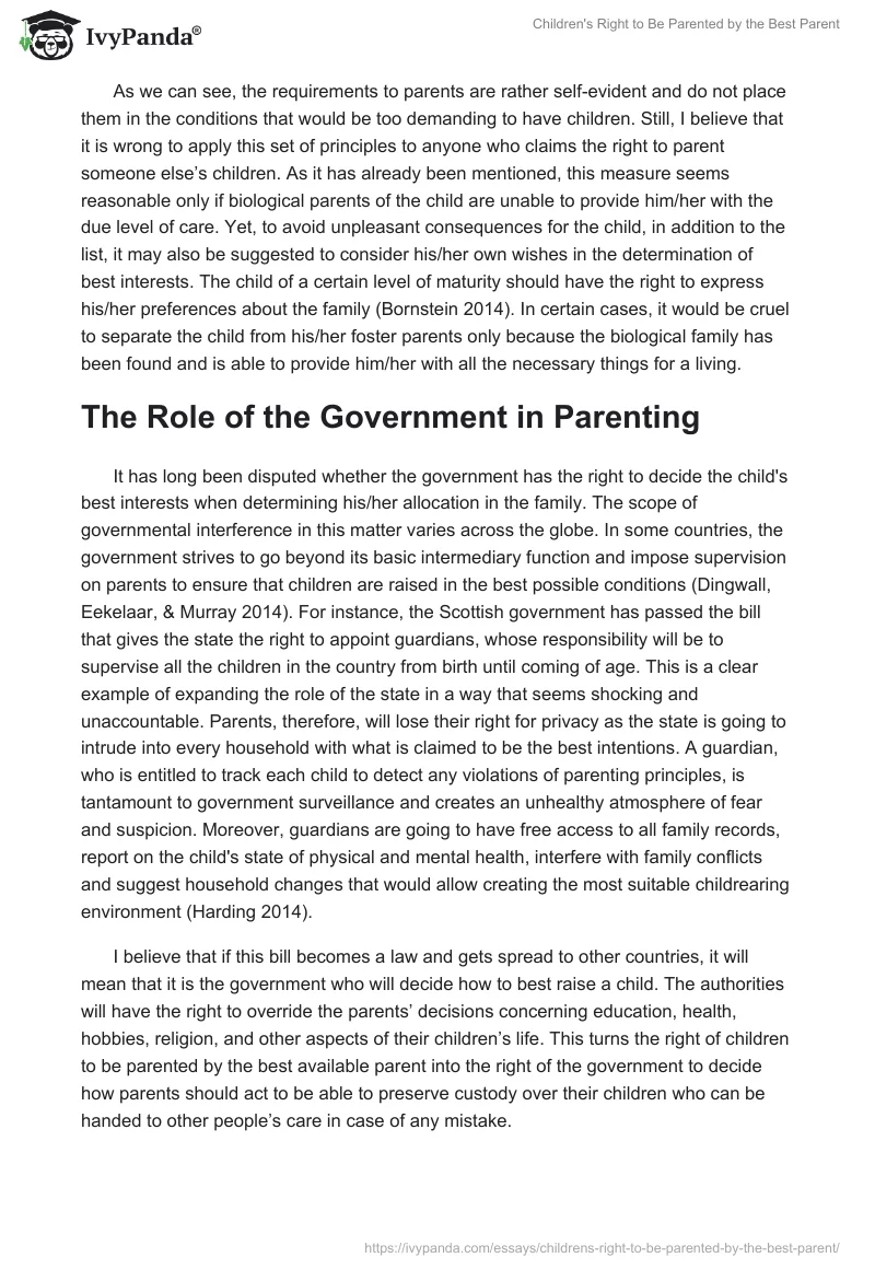 Children's Right to Be Parented by the Best Parent. Page 5