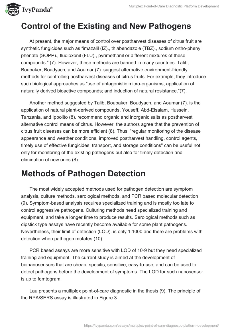Multiplex Point-of-Care Diagnostic Platform Development. Page 5