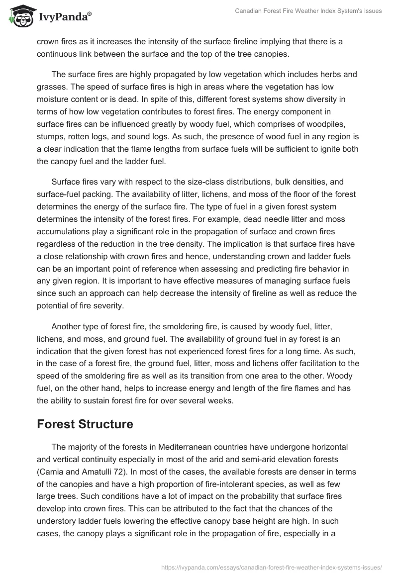 Canadian Forest Fire Weather Index System's Issues. Page 4