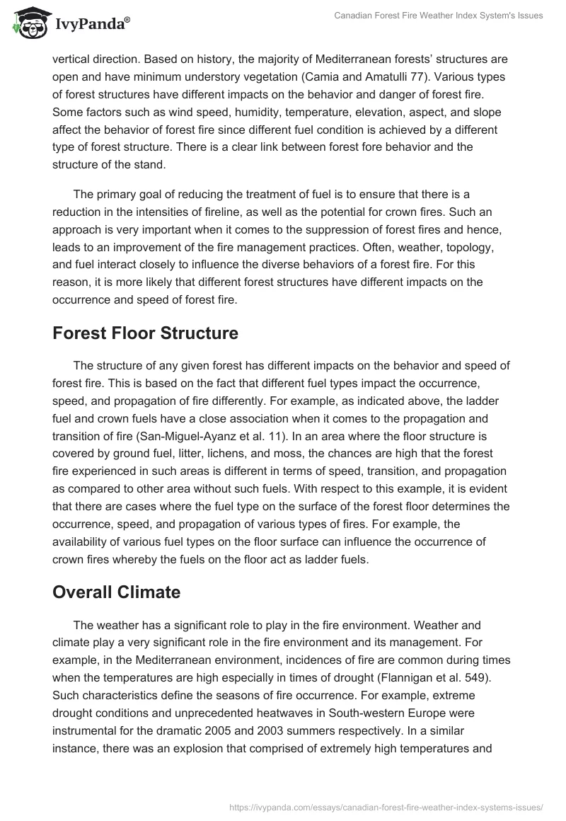 Canadian Forest Fire Weather Index System's Issues. Page 5