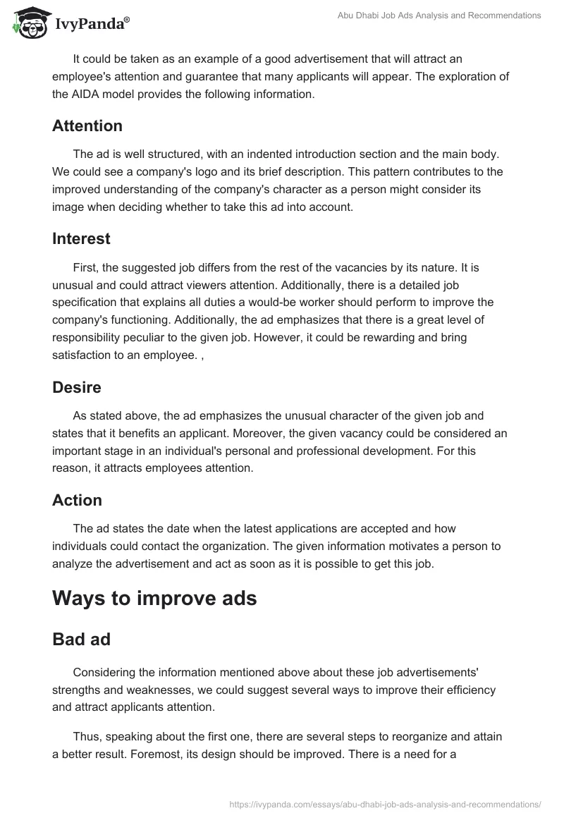 Abu Dhabi Job Ads Analysis and Recommendations. Page 4