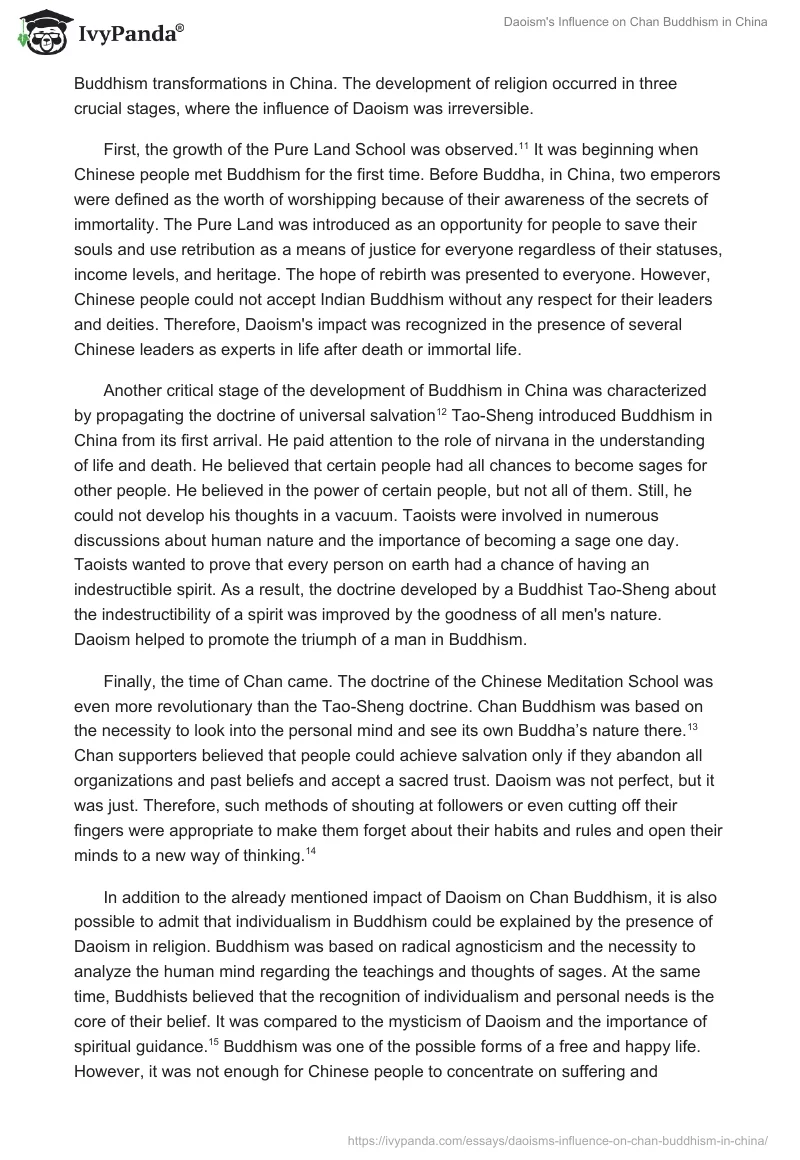 Daoism's Influence on Chan Buddhism in China. Page 3