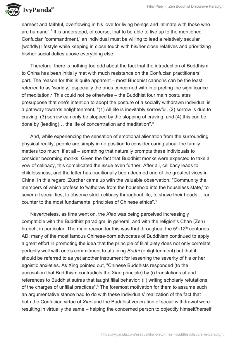 Filial Piety in Zen Buddhist Discursive Paradigm. Page 2