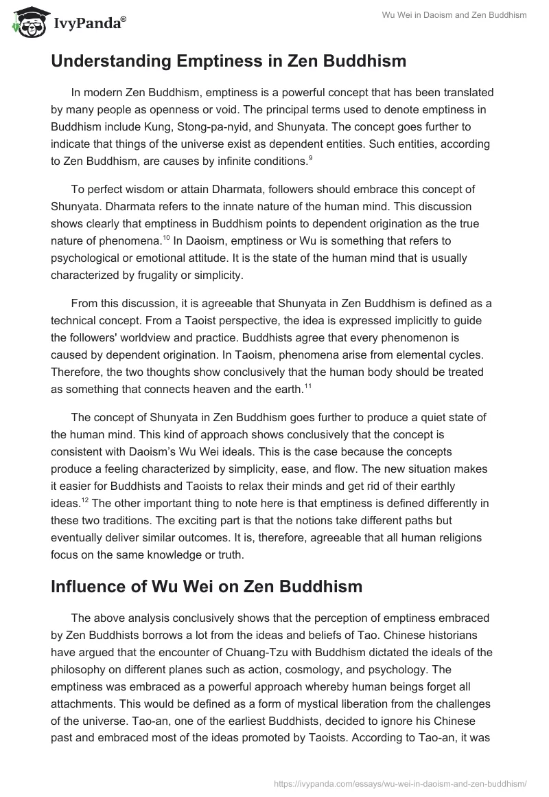 Wu Wei in Daoism and Zen Buddhism. Page 3