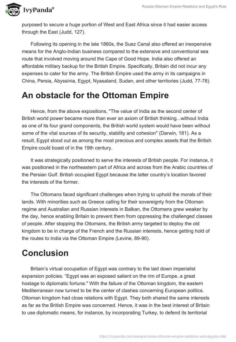 Russia-Ottoman Empire Relations and Egypt's Role. Page 2