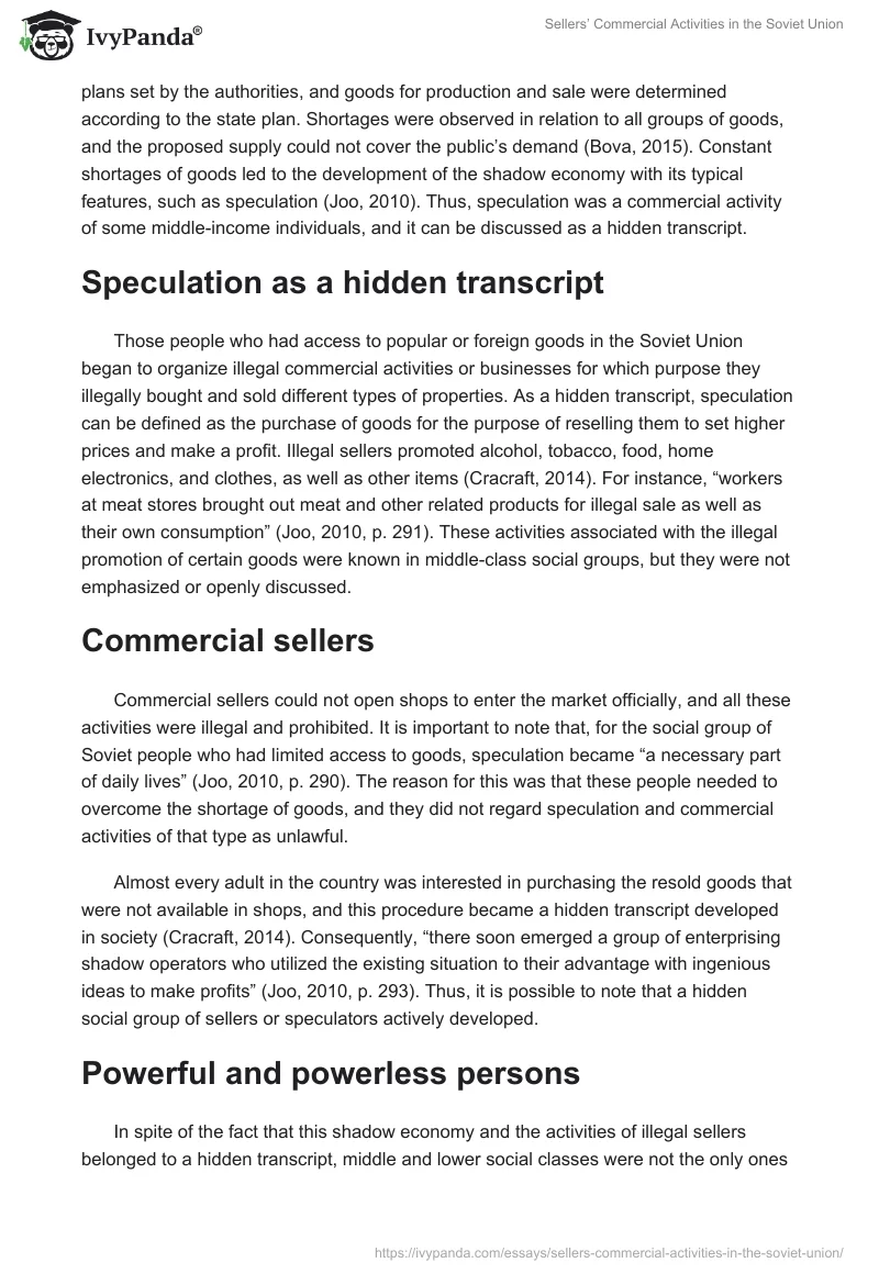 Sellers’ Commercial Activities in the Soviet Union. Page 2