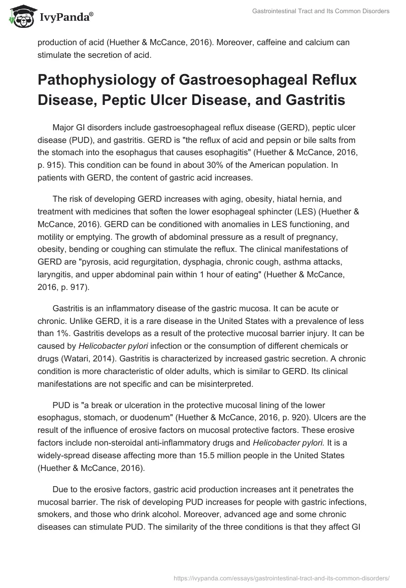 Gastrointestinal Tract and Its Common Disorders. Page 2