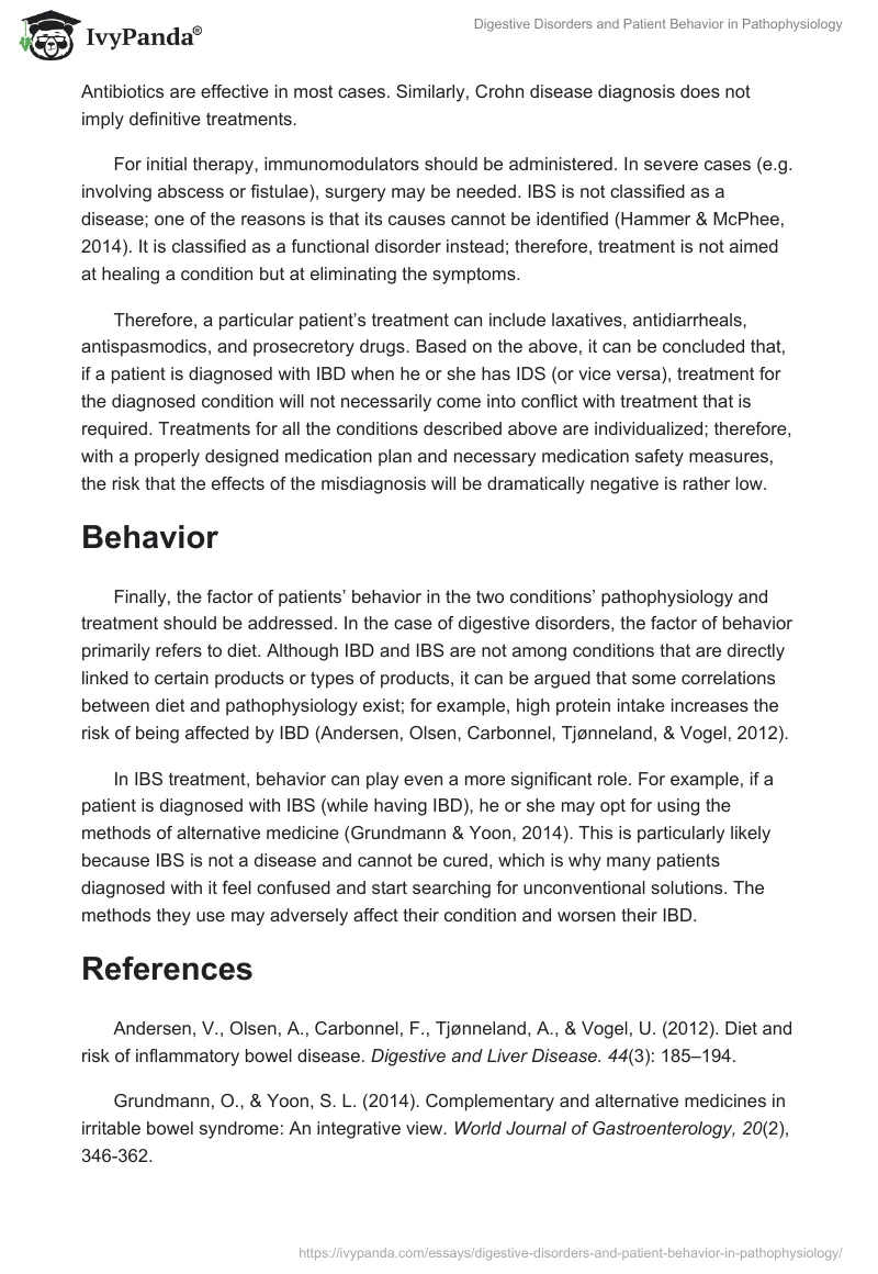 Digestive Disorders and Patient Behavior in Pathophysiology. Page 2