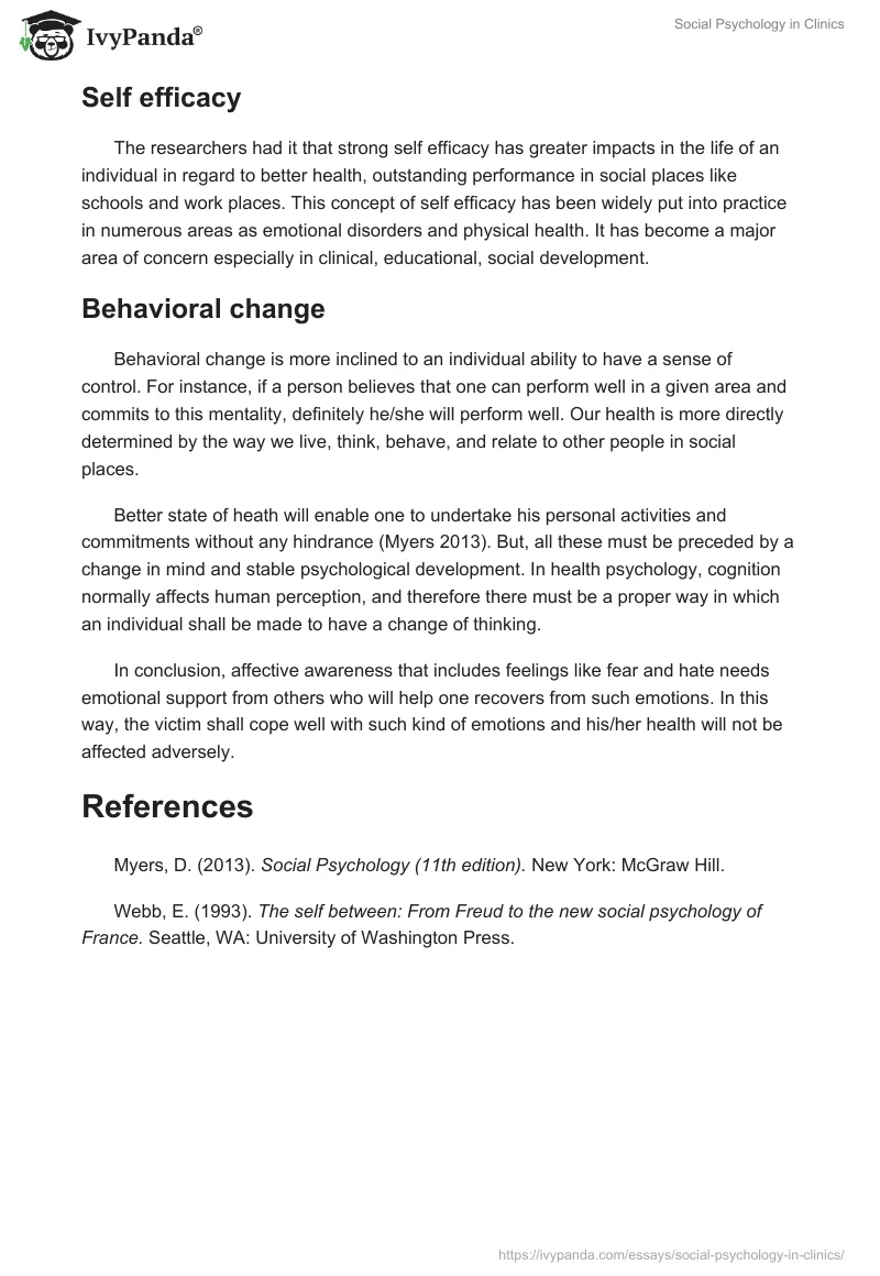 Social Psychology in Clinics. Page 3