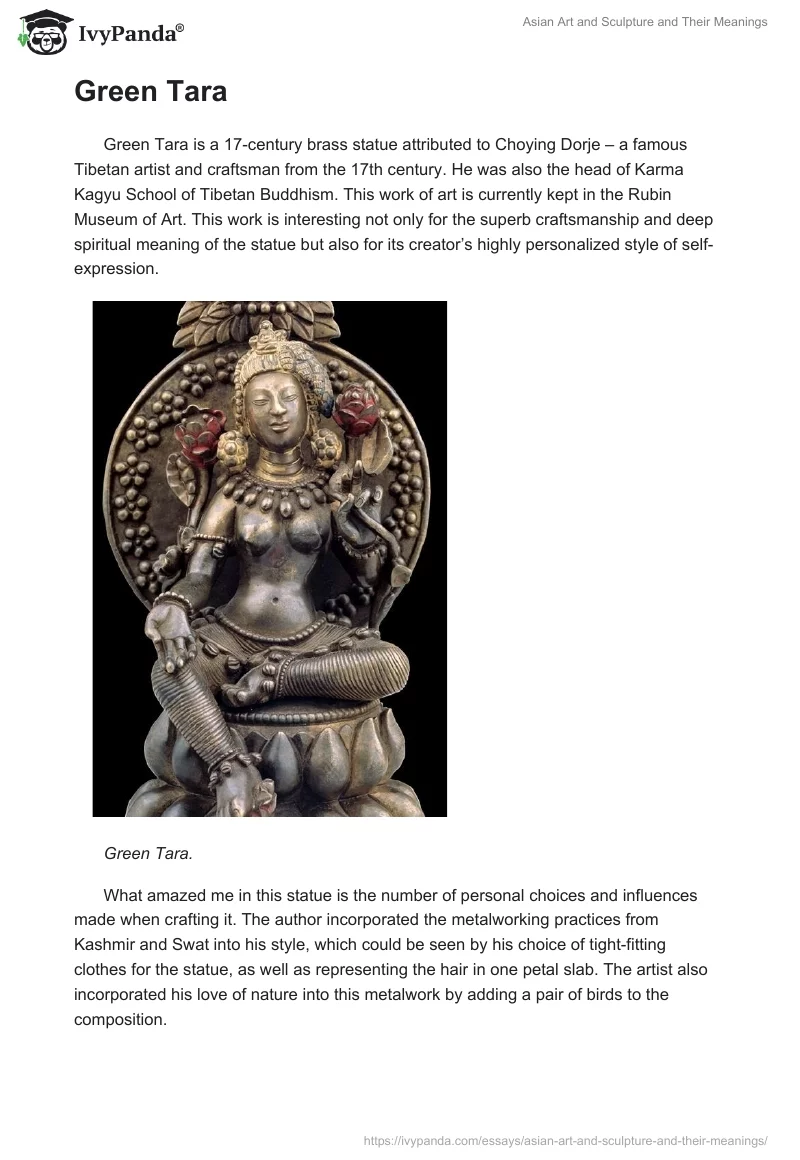 Asian Art and Sculpture and Their Meanings. Page 3