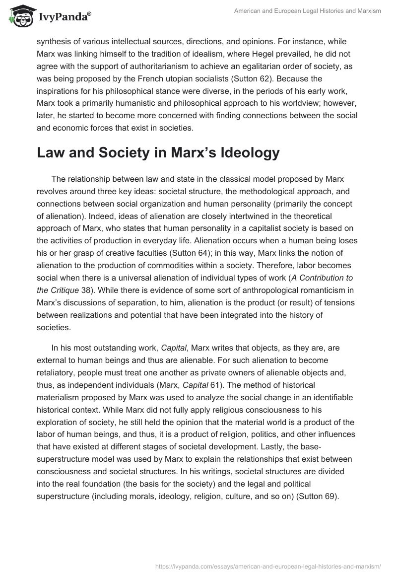 American and European Legal Histories and Marxism. Page 2