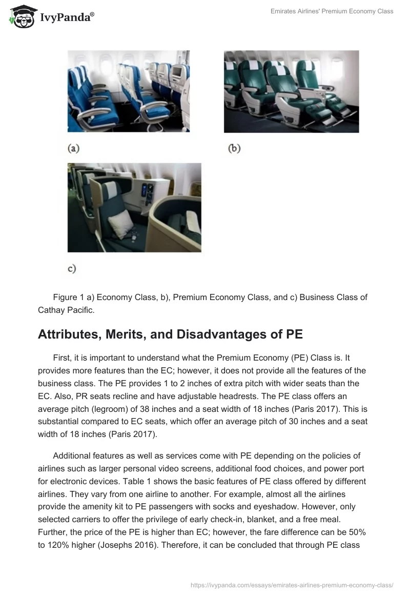 Emirates Airlines' Premium Economy Class. Page 2