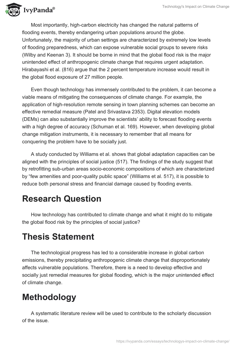 Technology's Impact on Climate Change. Page 2