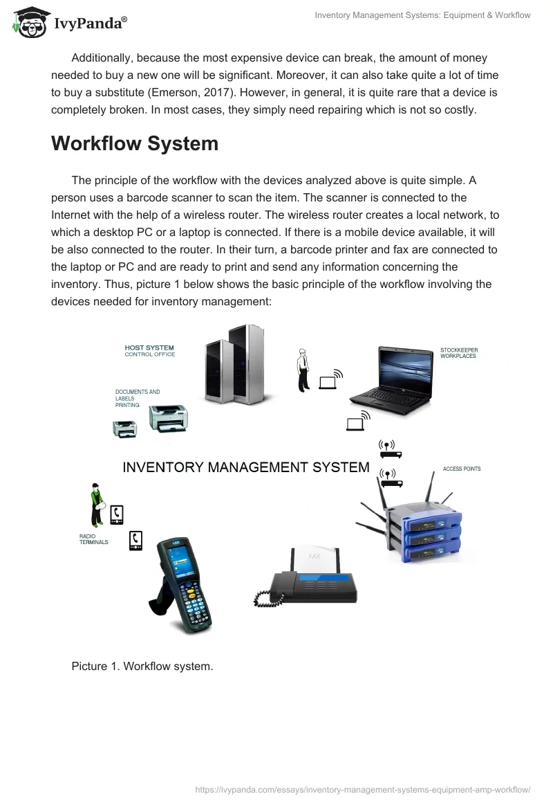 Inventory Management Systems: Equipment & Workflow. Page 4