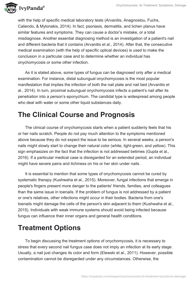 Onychomycosis, Its Treatment, Symptoms, Damage. Page 2
