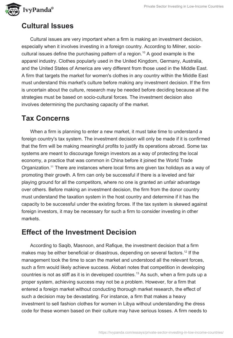 Private Sector Investing in Low-Income Countries. Page 4