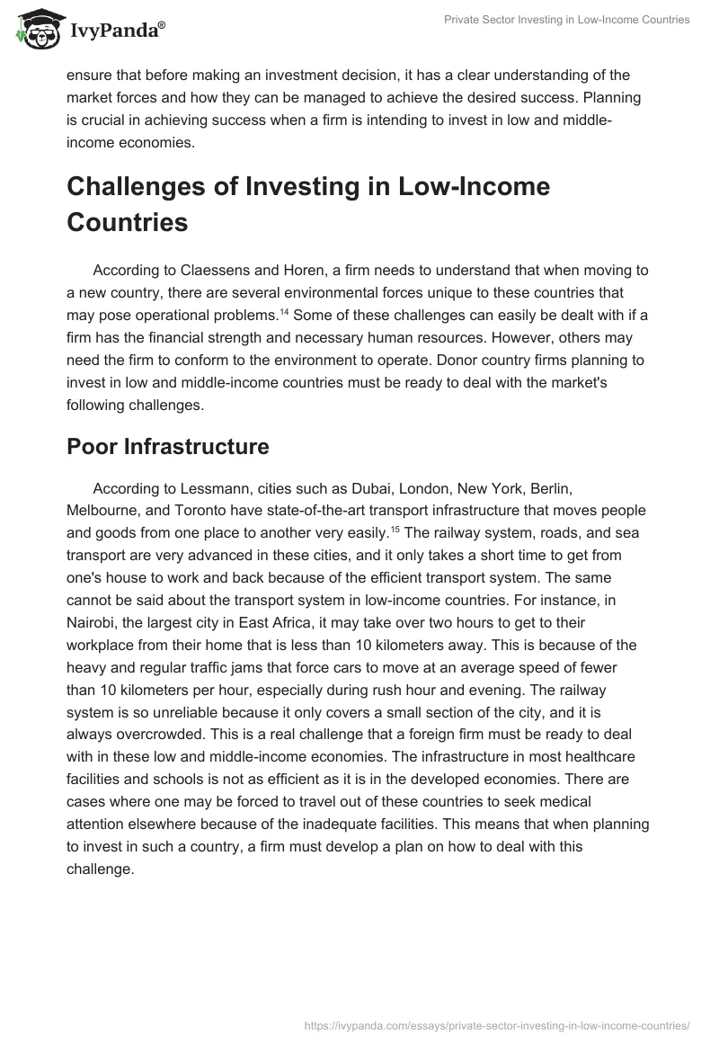 Private Sector Investing in Low-Income Countries. Page 5