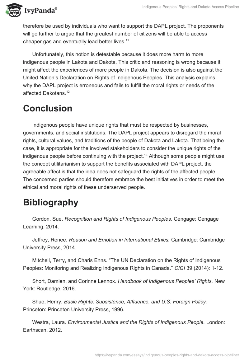 Indigenous Peoples’ Rights and Dakota Access Pipeline. Page 4
