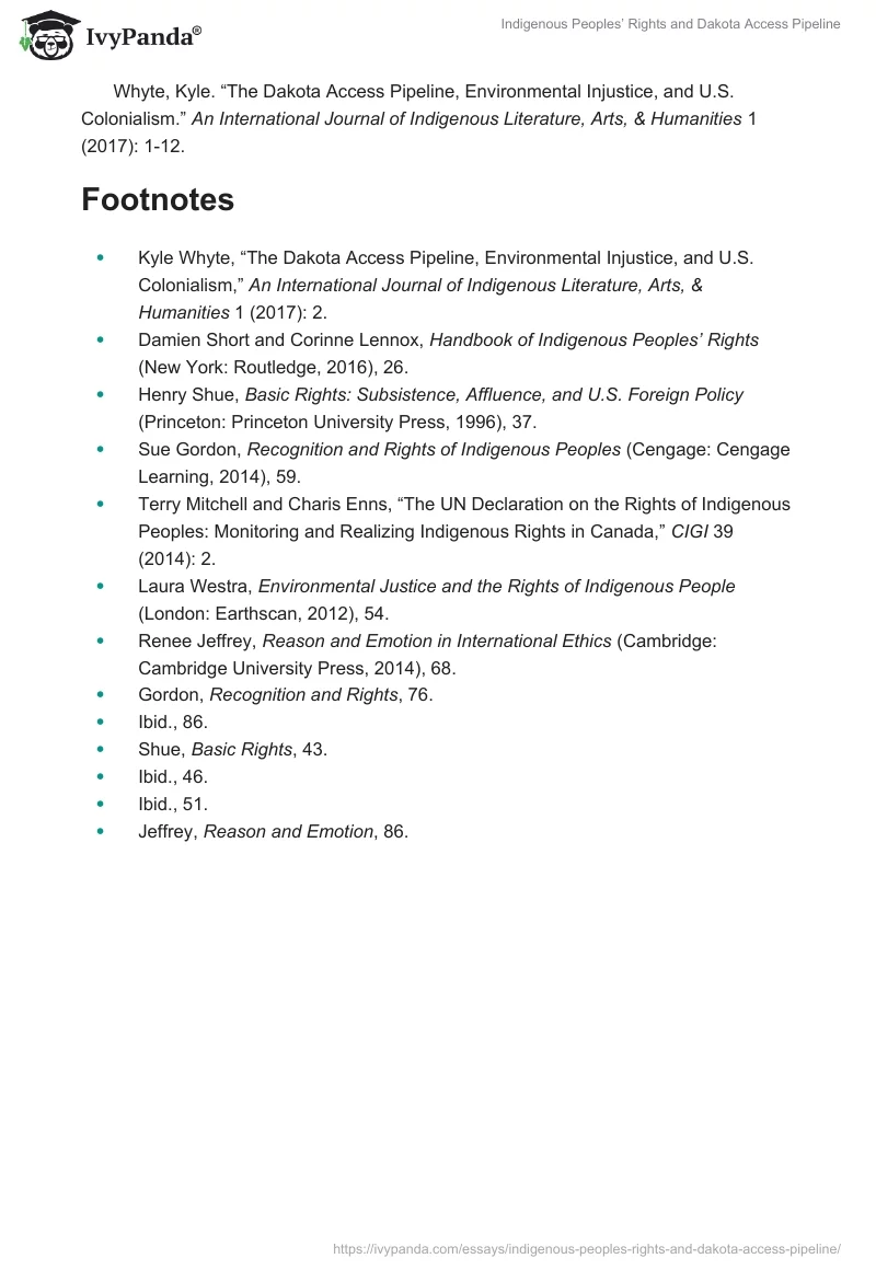 Indigenous Peoples’ Rights and Dakota Access Pipeline. Page 5