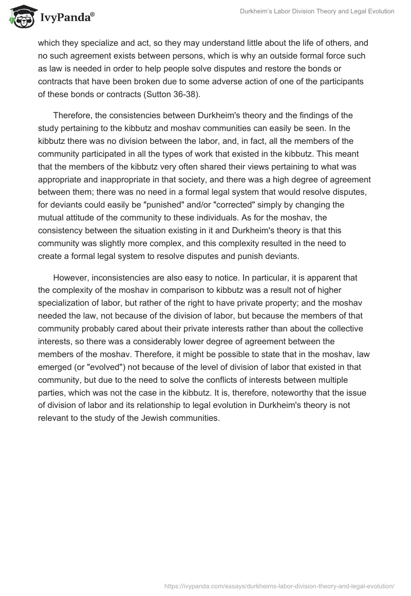 Durkheim’s Labor Division Theory and Legal Evolution. Page 2