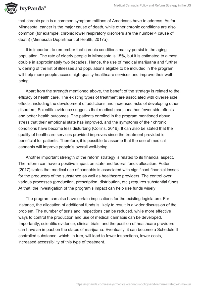 Medical Cannabis Policy and Reform Strategy in the US. Page 4