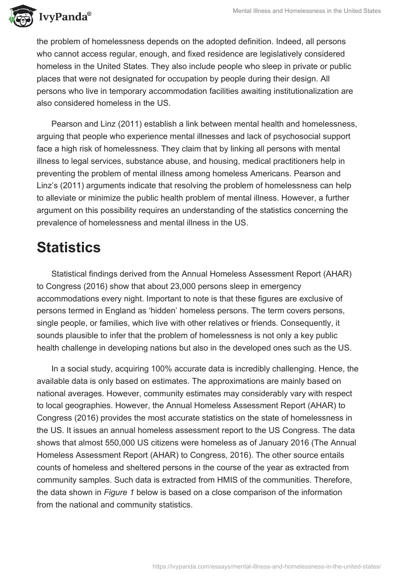 Mental Illness and Homelessness in the United States. Page 2