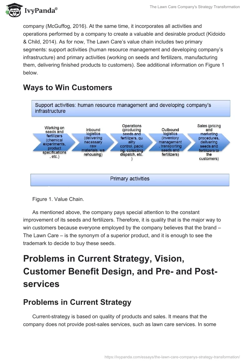 The Lawn Care Company's Strategy Transformation. Page 2