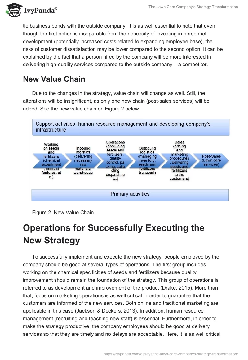 The Lawn Care Company's Strategy Transformation. Page 4