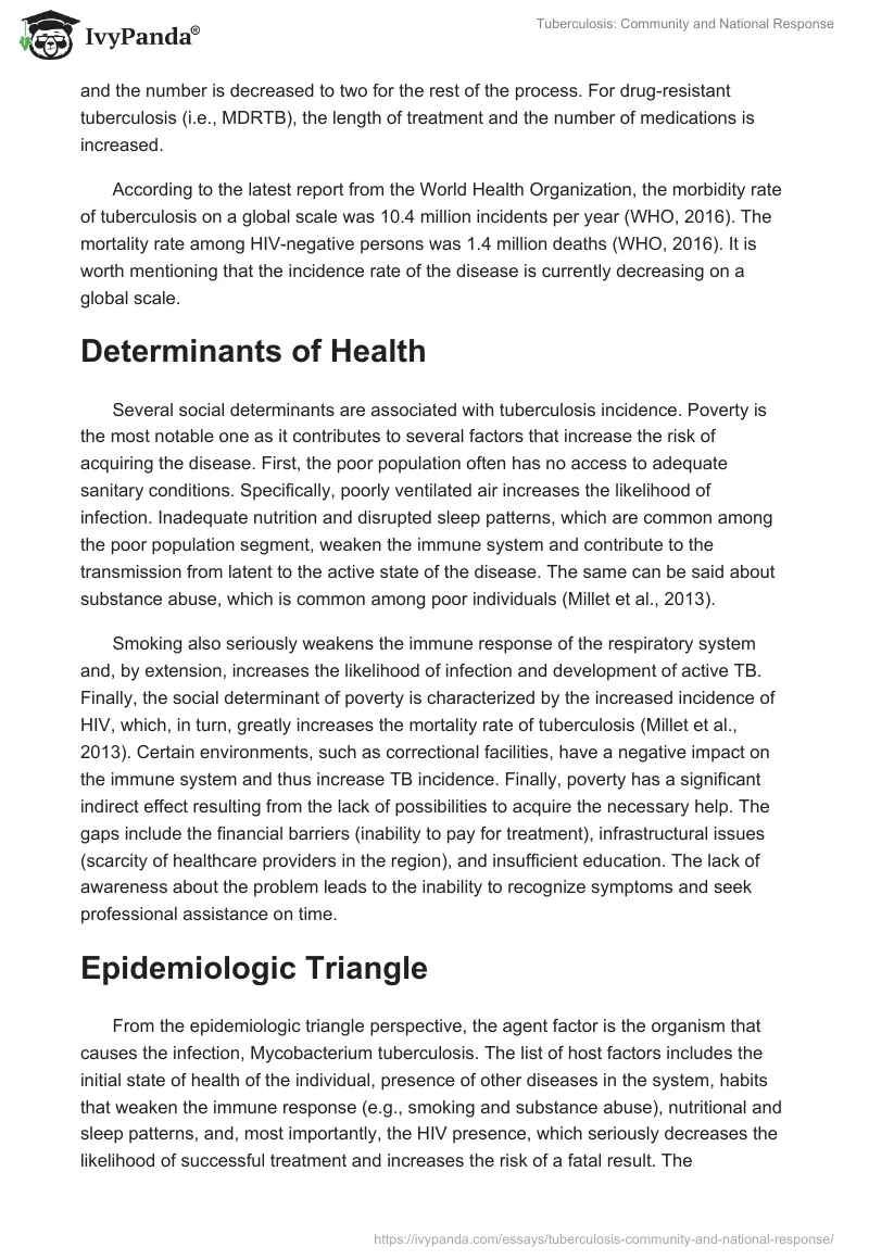 Tuberculosis: Community and National Response. Page 2
