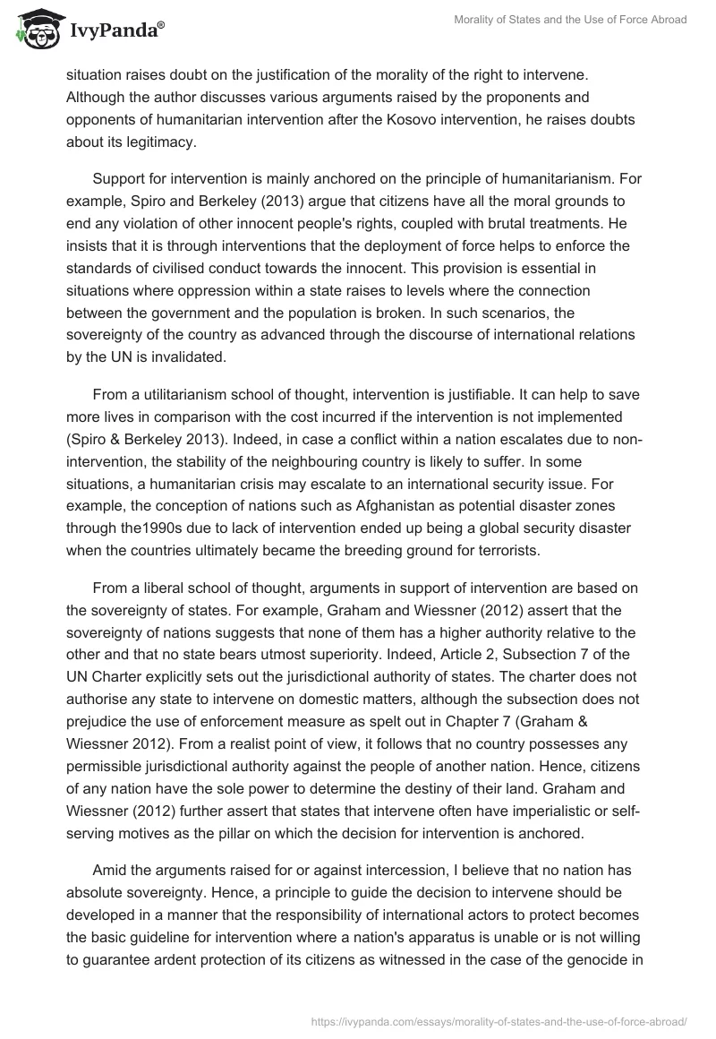 Morality of States and the Use of Force Abroad. Page 2