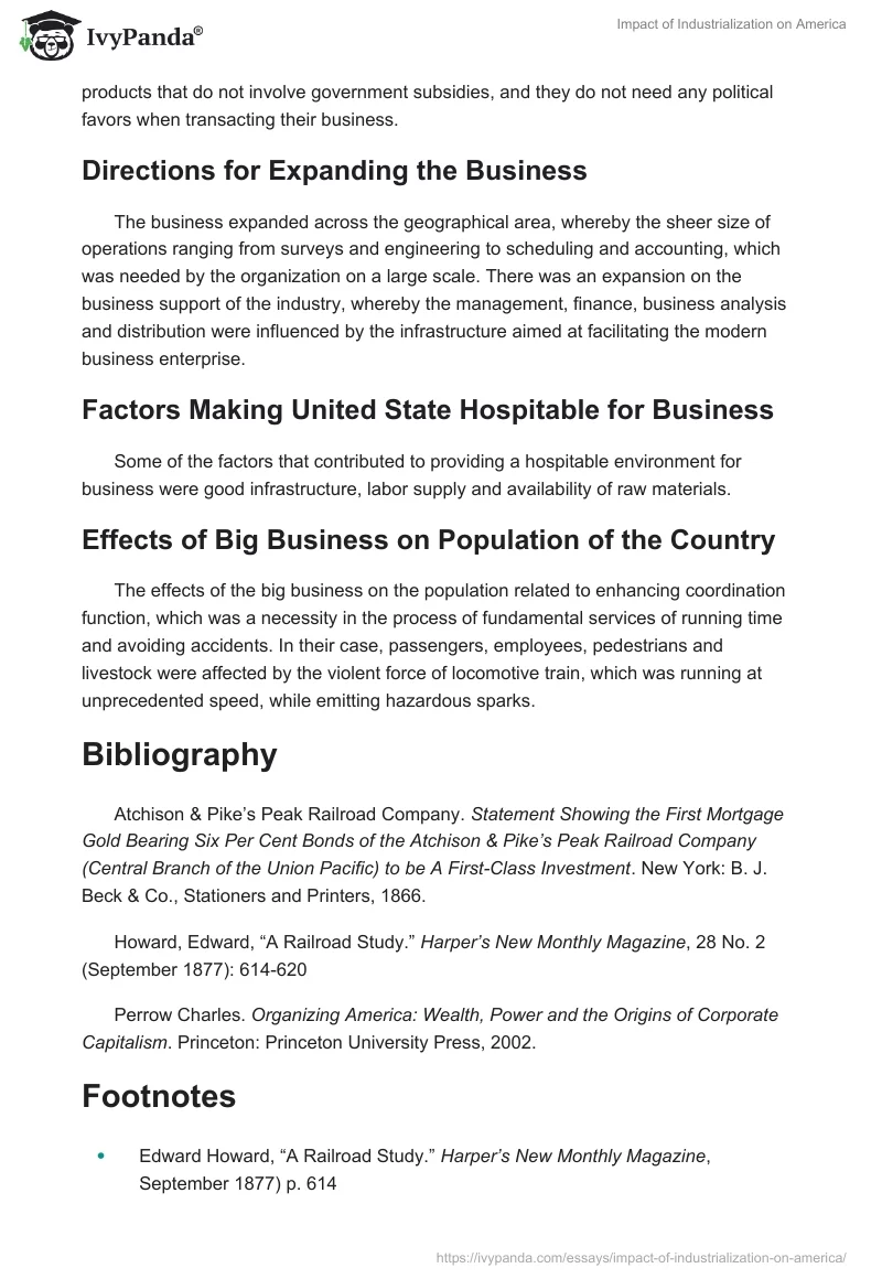 Impact of Industrialization on America. Page 3