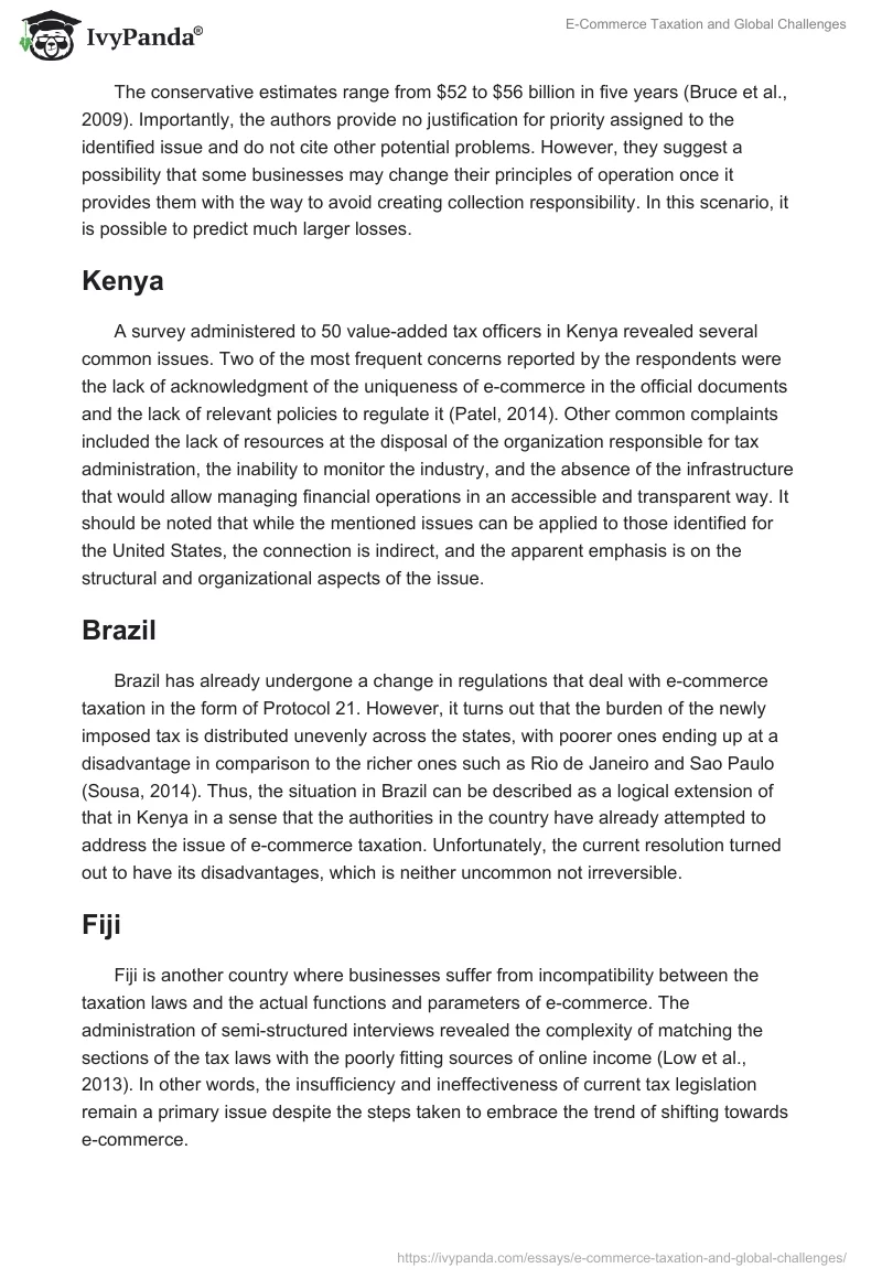 E-Commerce Taxation and Global Challenges. Page 5