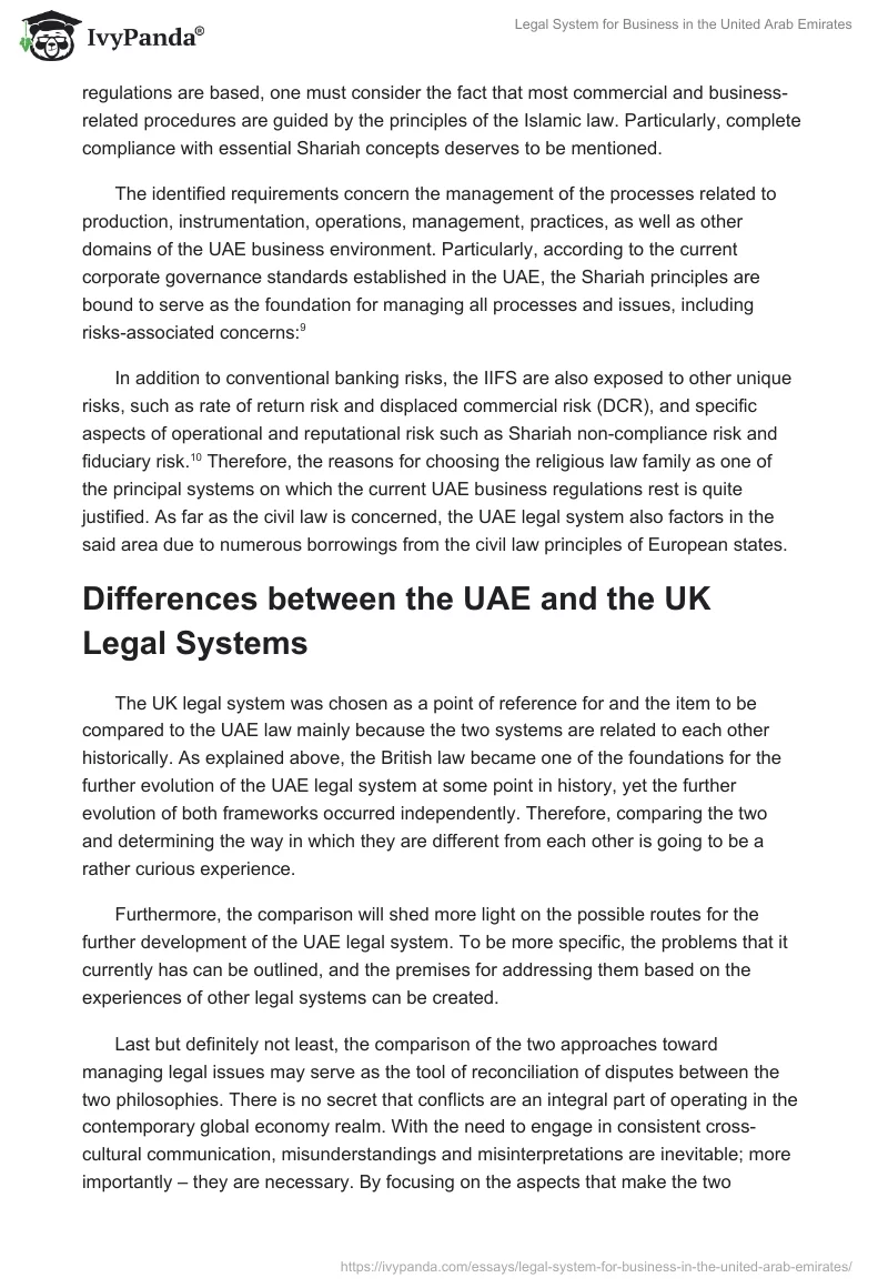 Legal System for Business in the United Arab Emirates. Page 5