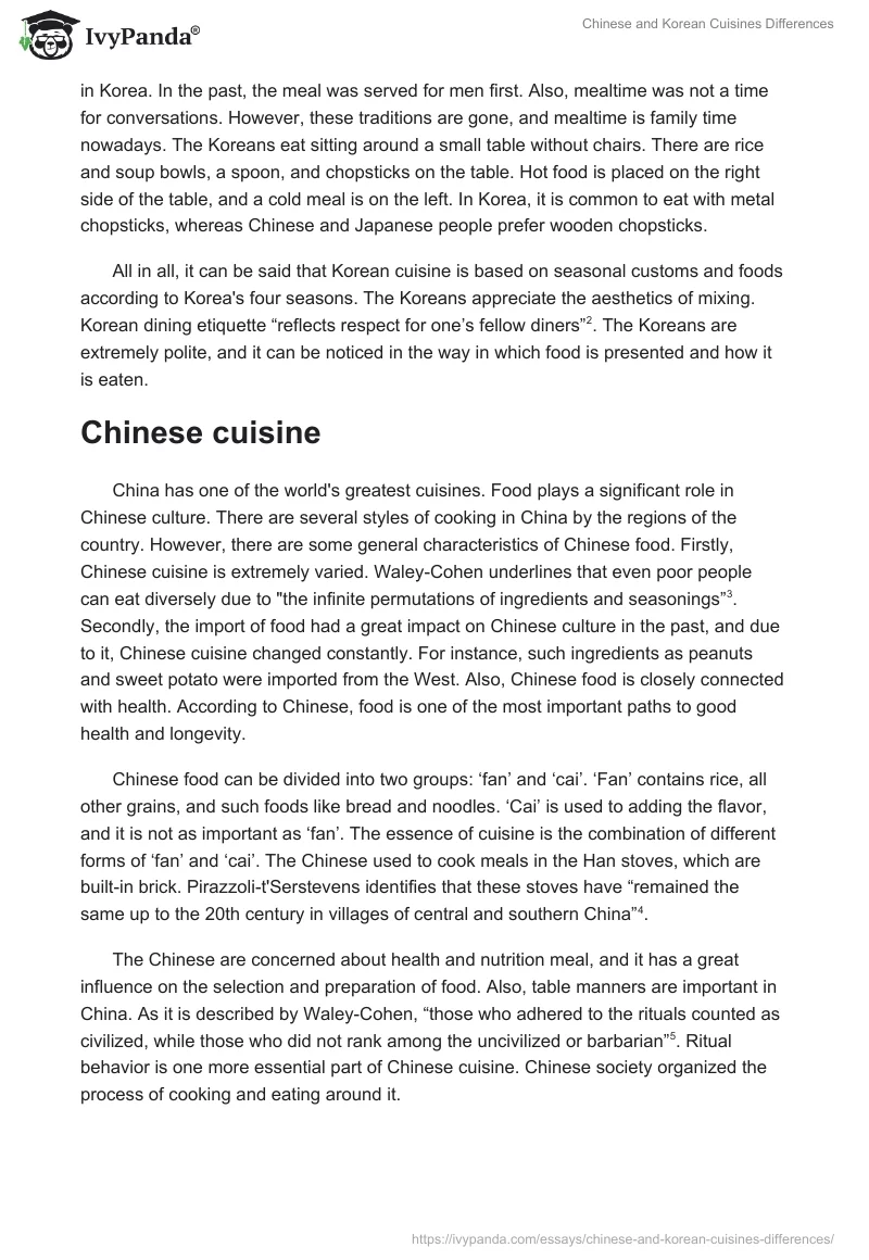 Chinese and Korean Cuisines Differences. Page 2