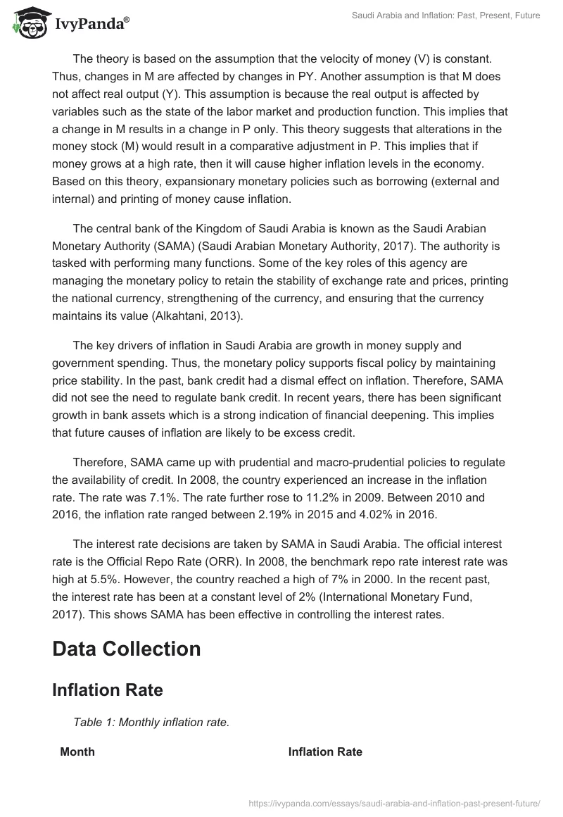 Saudi Arabia and Inflation: Past, Present, Future. Page 3