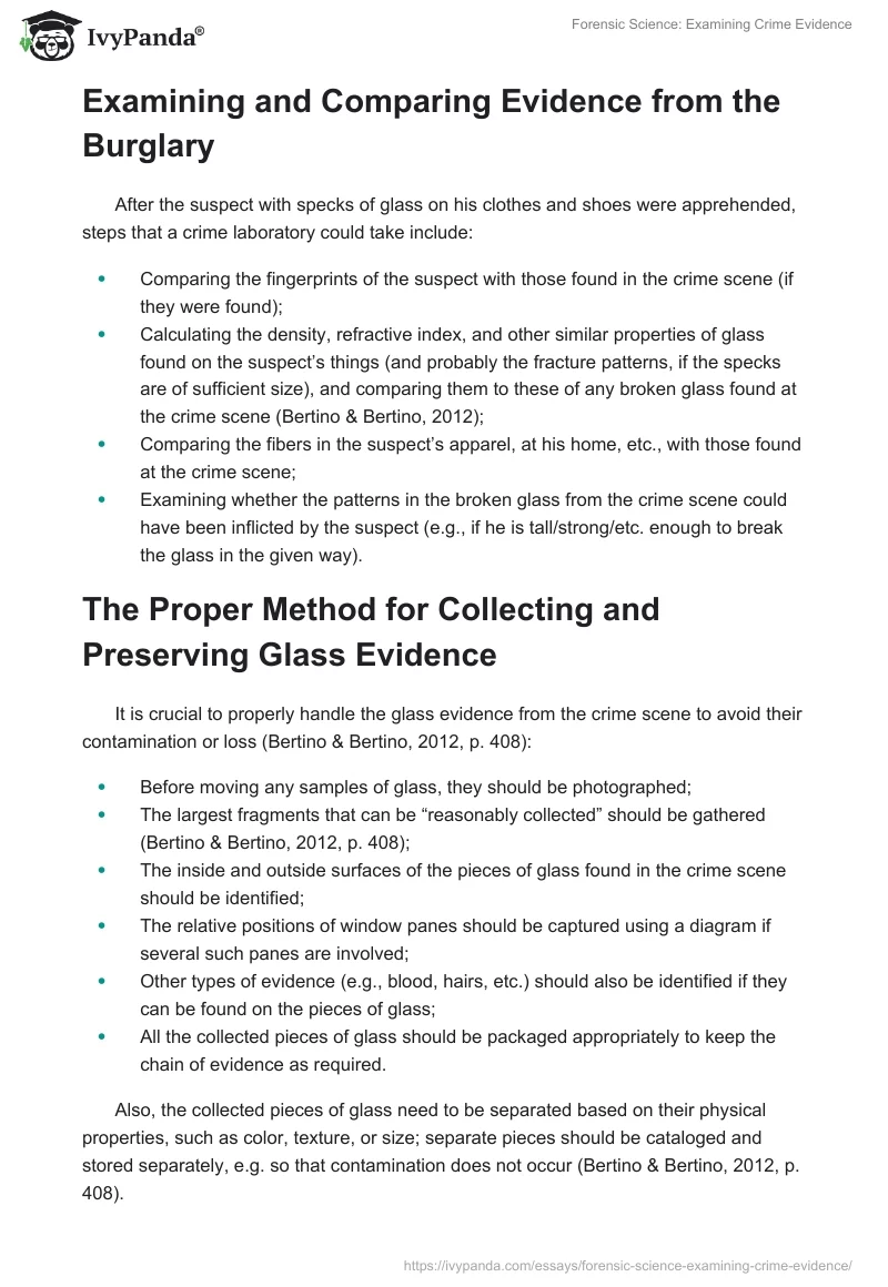 Forensic Science: Examining Crime Evidence. Page 3