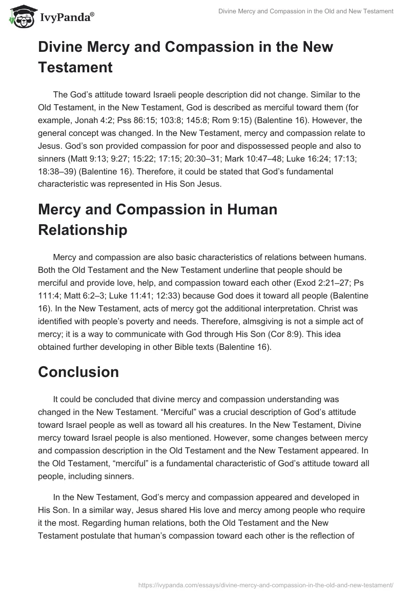 Divine Mercy and Compassion in the Old and New Testament. Page 2