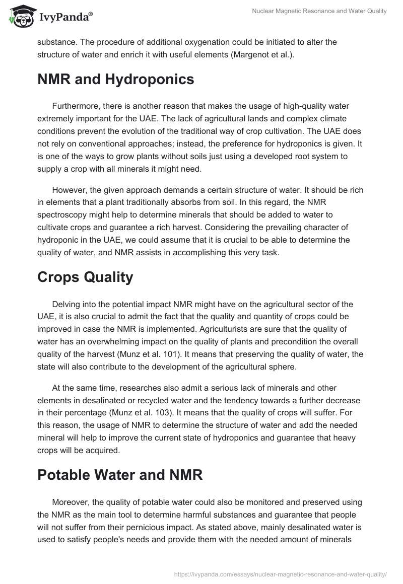 Nuclear Magnetic Resonance and Water Quality. Page 4