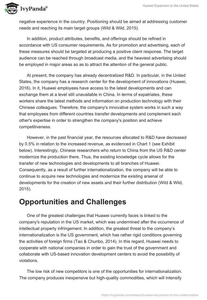 Huawei Expansion to the United States. Page 4
