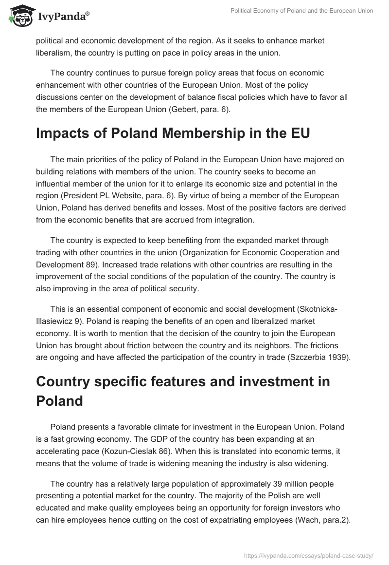 Political Economy of Poland and the European Union. Page 3