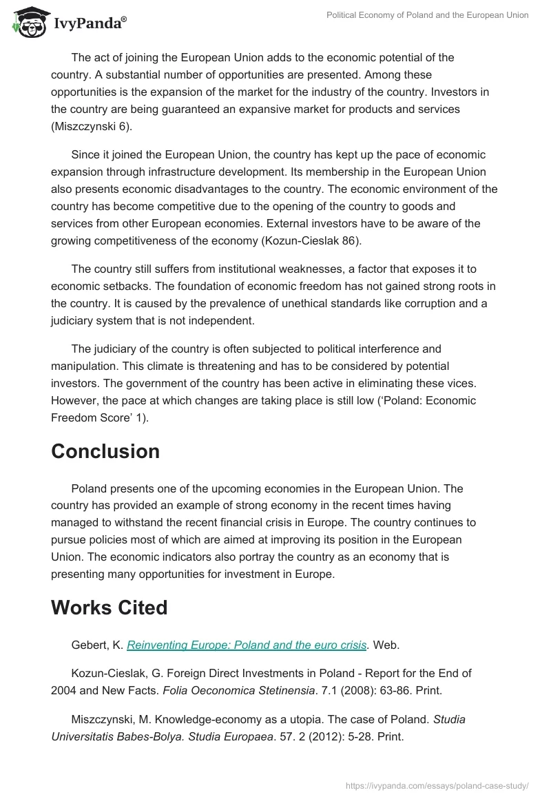 Political Economy of Poland and the European Union. Page 4