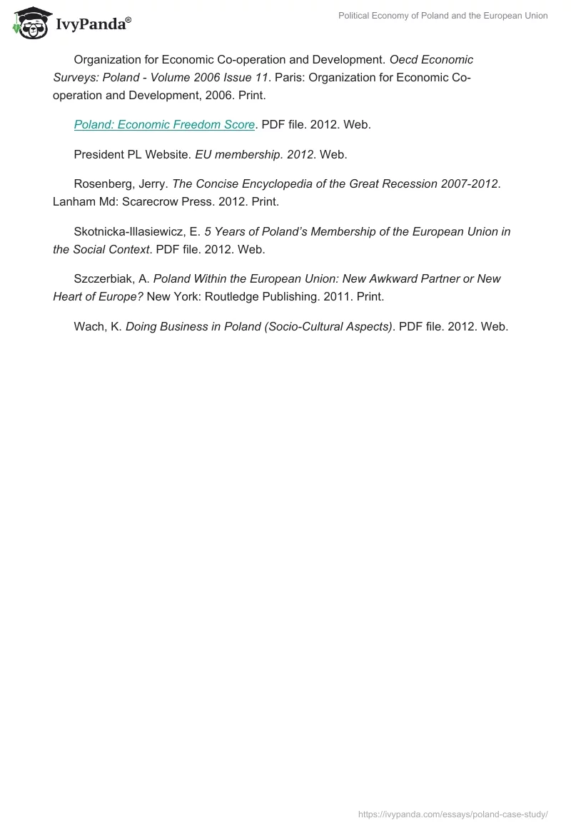 Political Economy of Poland and the European Union. Page 5