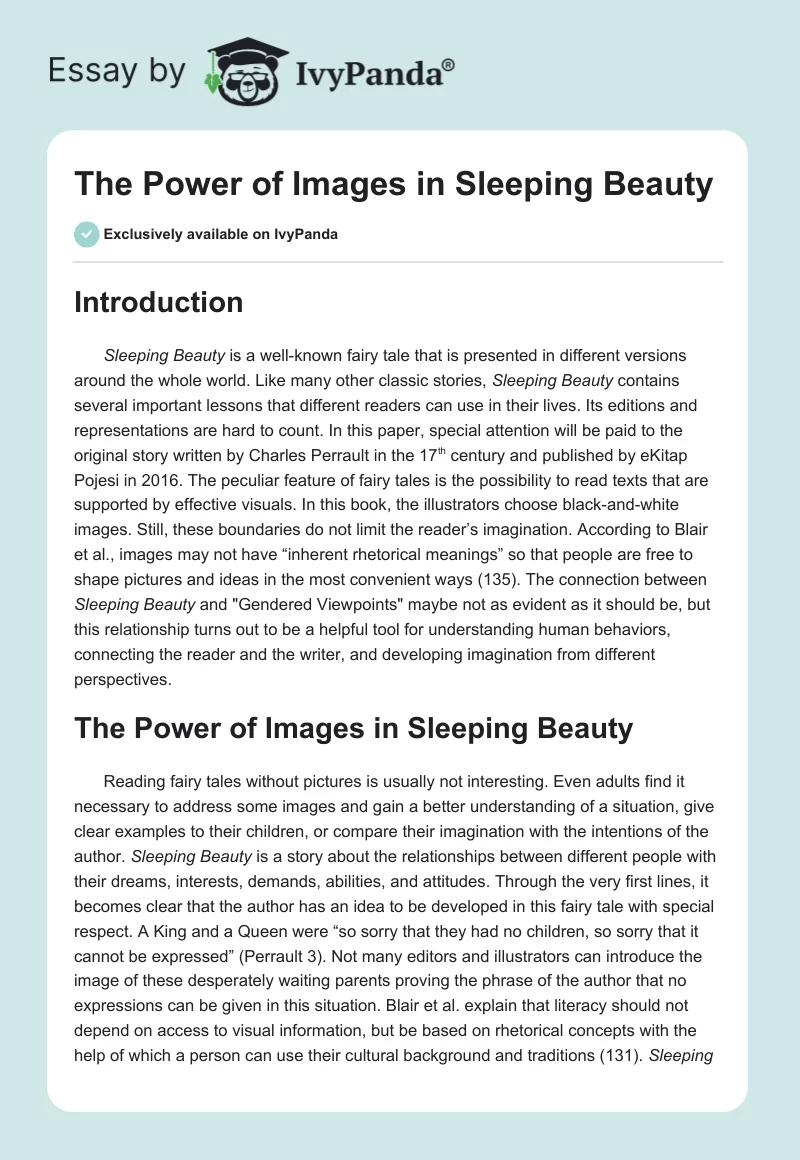 The Power of Images in "Sleeping Beauty". Page 1